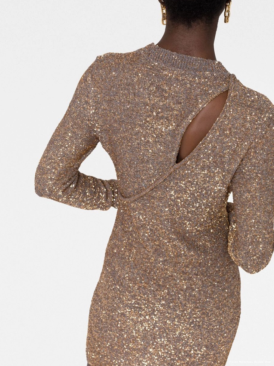 Affordable Stella sequin-embellished knitted McCartney Women dress 0707